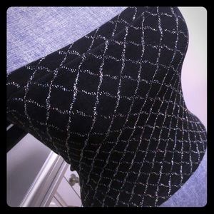 Black/Silver Shimmer Sparkly Sleeveless